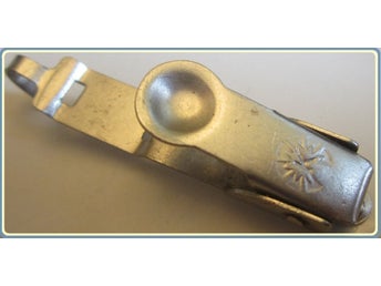 Vtg. Filmklämma märkt (K) i rostfritt stål L=5.5cm