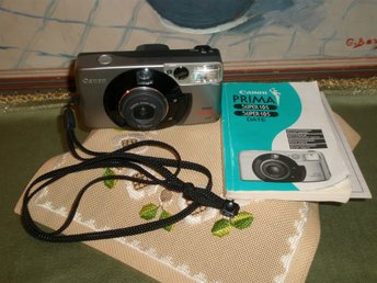 90-tal CANON FILM CAMERA PRIMA SUPER 105 KOMPAKT FILMKAMERA 35mm f/3.8-9.9 AUTO