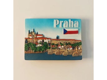 Charles Bridge Prag Kylskåpsmagnet