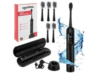 Sonic eltandborste 90 000 rpm – Soulima X800 med 6 borsthuvuden