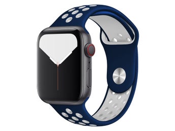 Sportband 38/40/41/42mm (M/L) Apple Watch Armband - MÖRKBLÅ