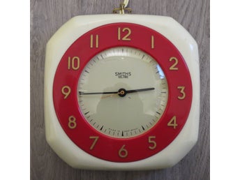 Väggklocka Smiths Sectric, Smiths Clocks and Watches Ltd, England, 50-tal 60-tal