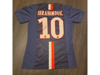 Zlatan ibrahimovic signerad PSG fotbollströja