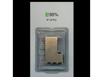 iPhone 16 Pro batteri, original Apple , 95% batterihälsa