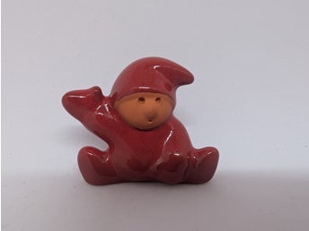 Nittsjö Retro Keramiktomte nummer 13110 Juldekor Julpynt Jultomte Stämplad