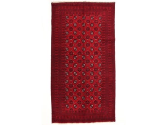 Äkta afghansk Beluch-matta handknuten 110 X 212 cm