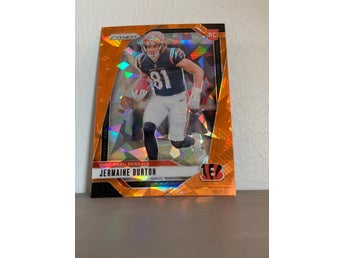 Jermaine Burton Rookie Orange Ice Prizm 2024 Panini Prizm #350 Bengals