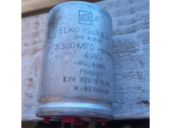 ELKO rauh IIA Kondensator 3300 MFD 40V