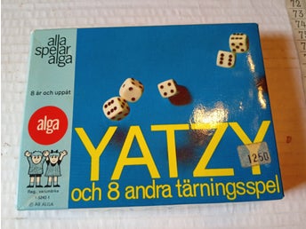 Yatzy och 8 andra tärningsspel från Alga