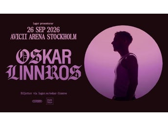 Oskar Linnros Biljetter till Avicii Arena Stockholm 26 SEP 2026