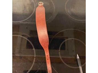 Whippet halsband läder