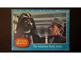 Star Wars Trading Card nr. 7 - The villainous Darth Vader (1977)