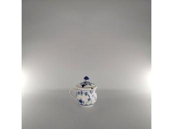 Royal Copenhagen Musselmalet Riflet Sennepskrukke (8,5 cm / 10 cl)