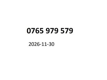 0765 979 579 Diamant mobilnummer kontantkort guldnummer guld nummer mobil