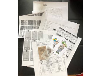 scrapbooking pappers dekorationer mix pyssel junk journals