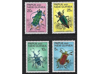 Papua Nya Guinea 1967 Skalbaggar insekter 4v