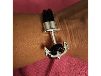 Ankar armband i konstläder unisex