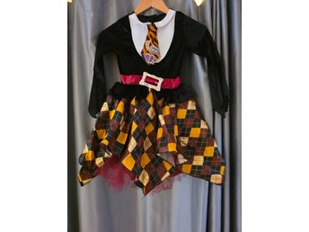Häxdräkt Harry Potter med hatt - Storlek 128