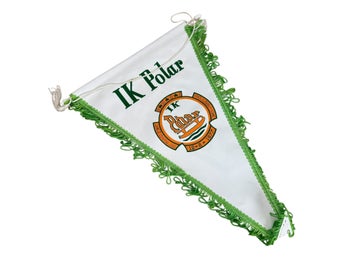 IK Polar Vintage Antik Vimpel Flagga Sverige 12-8 1977