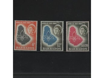 Barbados 1962 Scouting scouter 3v