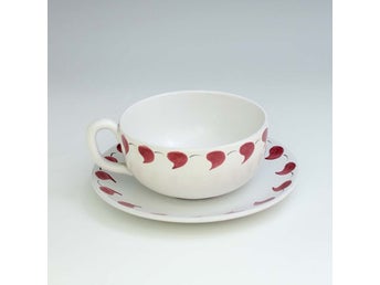 STIG LINDBERG Fajans *KOPP& FAT* Gustavsberg -1950 talet