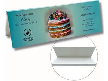 Mypaperworld 2-Pack, Akvarellblock –(300g)