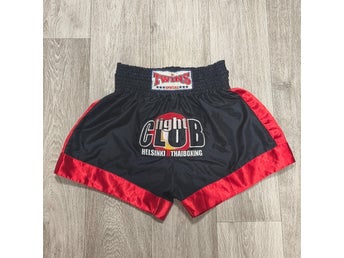 Twins Special Muay Thai Shorts XXL Black Red Fight Club Helsinki Thaiboxing