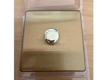 Varlight European V-Pro 1-Gang 2-Way Push-On/Off Rotary LED Dimmer Gold färgat