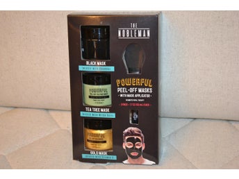 3st Peel-Off Masks The Nobleman Borste Ansiktsmask (Black, Guld, Grön) Ny