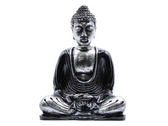 Buddha, svart statyett