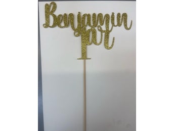 Cake topper Benjamin 1 år