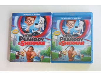 Herr Peabody & Sherman Blu-ray 3D + Blu-ray / Svenskt Tal & Text / Raritet