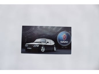 Magnet runt 5 x 9 cm Saab