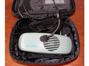 ChatterVox Model 100 röstförstärkare + headset + originalväska.
