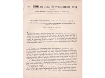 SFS 1896 Bihang 54. Regler vid begagnande af Södertelje kanal- och slussverk