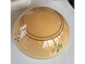 Taklampa i glas retro lampkupa. 1930-40 talet