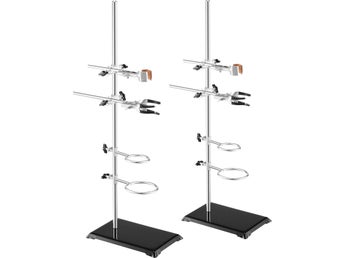 Lab Stand Support, Laboratory Retort Support Stand 2 Sets, Steel Lab Stand 59.9