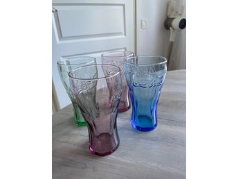 McDonalds Retro Coca Cola Glas Klassisk Modell 4-pack