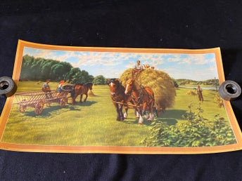 Sommarbonad Original från -50talet.Pappersbonad.40X22 cm.A Olsson.Fr lanthande