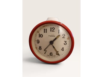 Vintage ruhla Mechanical Table Alarm Clock