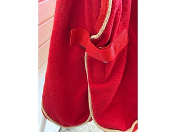 CATAGO rött hästtäcke i tjock fleece fleecetäcke i storlek 132 cm