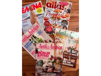 Tidningar: Antik & Auktion, Femina, och Allas