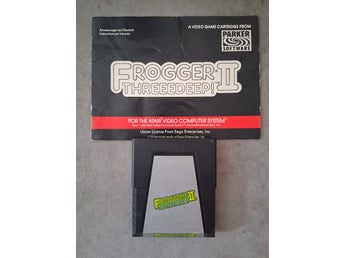 Frogger II ThreeeDeep! - Atari 260, med manual.0
