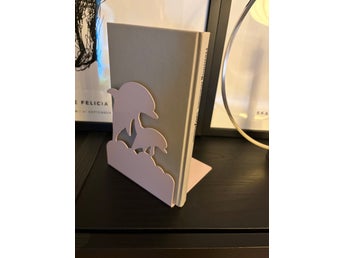 Bokstöd med motiv av delfin rosa H&M home