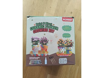 Måla och plantera blomsterodlingskit för barn / pyssel