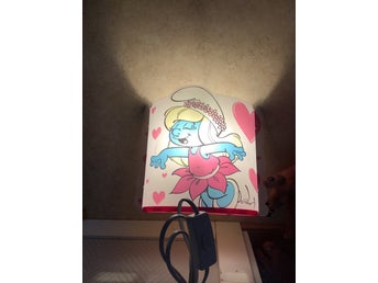 Smurfina vägglampa barn vägg lampa smurf #reapåtradera
