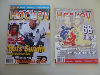 2st PRO HOCKEY 1996-8-11, 8 med POSTER Rep FORSBERG SUNDIN