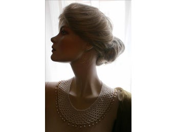 halsband av pärlor,krage-halsband,vintage