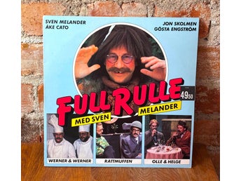 FULL RULLE - SVEN MELANDER LP VINYL 80-TAL HUMOR NÖJESMASSAKERN TV KOMEDI
