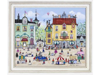 Marit Björnegran - Jungfrutorget - Akryl på duk - Original